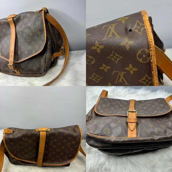 💎✨BEAUTIFUL✨💎Authentic Louis Vuitton Monogram Saumur 35 Crossbody - Picture 13 of 14